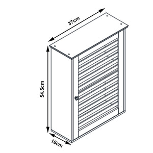 Armoire de salle de bain Järfälla 55x37x16 cm Bambou [en.casa]