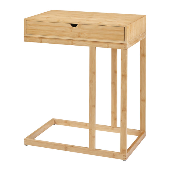 Table d'ordinateur portable Kåfjord avec tiroir Bambou [en.casa]