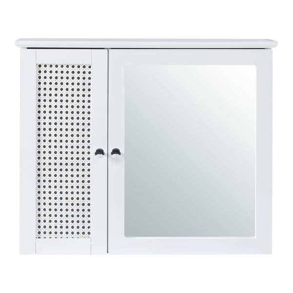 Armoire miroir Karlsøy 50x60x15cm Blanc [en.casa]