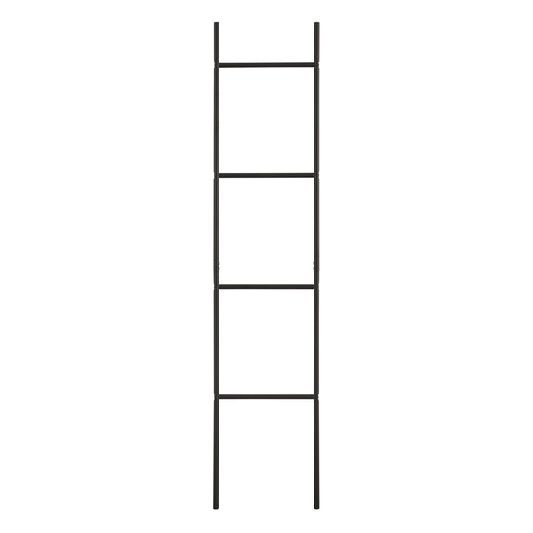 Échelle à serviettes Bodø acier 176x38 cm noir [en.casa]