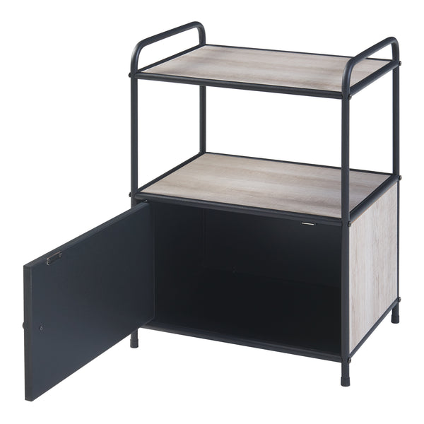 Table d'appoint Gulen Noir/Aspect chêne [en.casa]