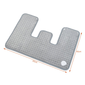 Coussin chauffant électrique Borrello 100W 65x45cm Gris [en.casa]