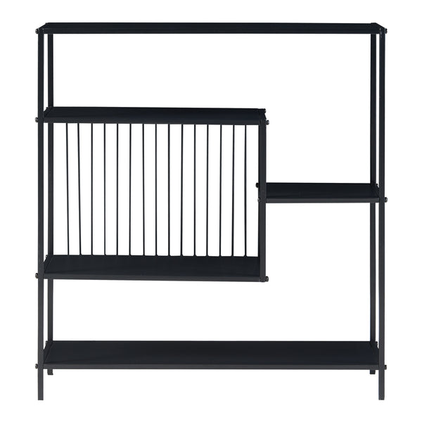 Table console Beesel métal 66 x 60 x 20 cm noir [en.casa]