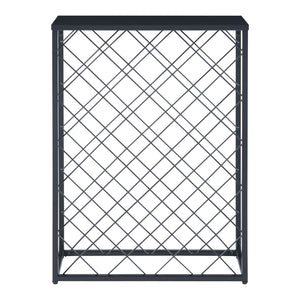 Casier à vin Taivassalo pour 25 bouteilles acier 72 x 53 x 20 cm noir mat [en.casa]