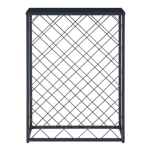 Casier à vin Taivassalo pour 25 bouteilles acier 72 x 53 x 20 cm noir mat [en.casa]