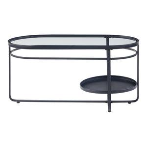 Table basse Kumla avec plateau en verre [en.casa]