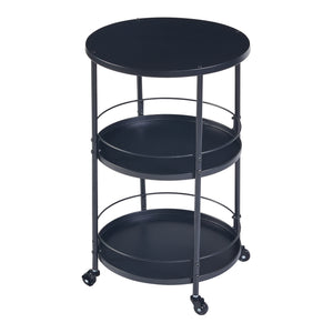 Desserte Munkedal Métal Noir [en.casa]