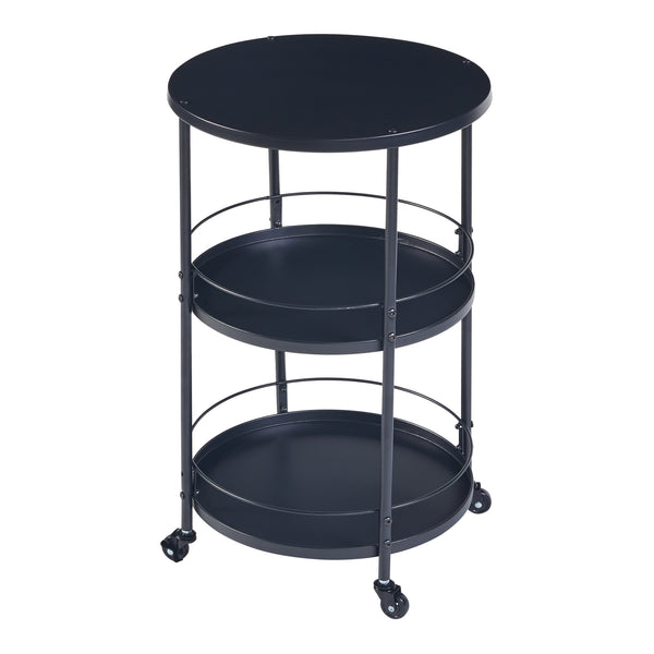 Desserte Munkedal Métal Noir [en.casa]