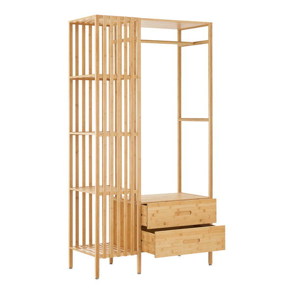 Porte-manteau Varanger 185x100x45 cm Bambou [en.casa]