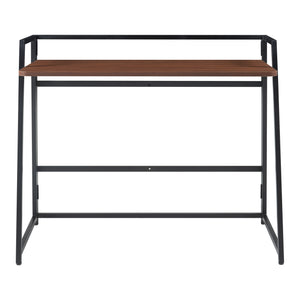 Bureau rabattable Ringerike 104,5x53x85,5cm Noir/Noyer [en.casa]