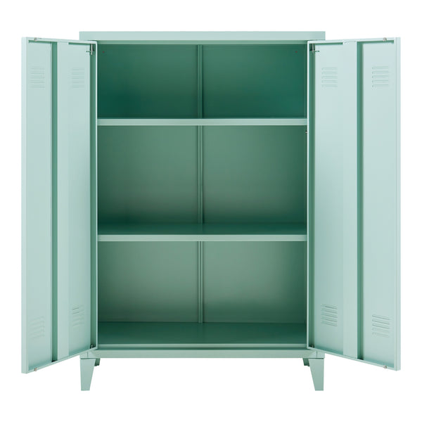 Armoire métallique Oripää - 110x75x33cm - Vert pastel
