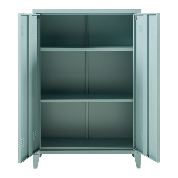 Armoire métallique Oripää - 110x75x33cm - Bleu gris