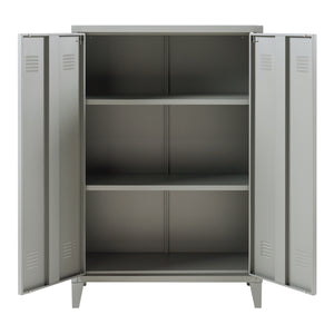 Armoire métallique Oripää - 110x75x33cm - Gris foncé