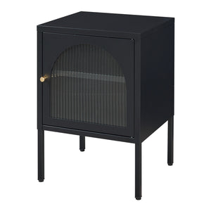 Table de nuit Karlskrona 60x42,5x40 cm Noir, mat [en.casa]