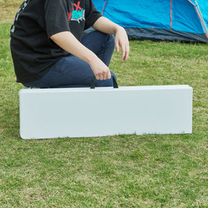 Ensemble banc pliant Ljusnarsberg 2 pièces Blanc [en.casa]