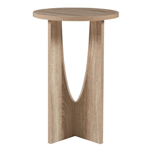 Table d'appoint Rindal 38x56,5 cm aspect chêne [en.casa]
