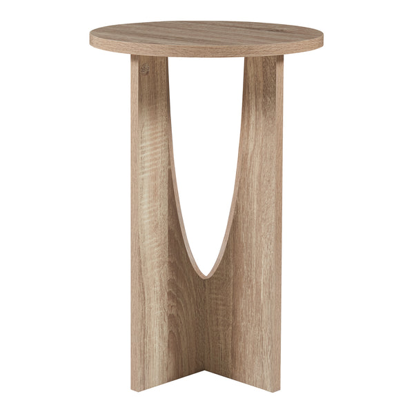 Table d'appoint Rindal 38x56,5 cm aspect chêne [en.casa]