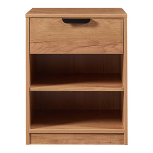 Table de chevet Varkaus 55x43x40cm aspect chêne [en.casa]