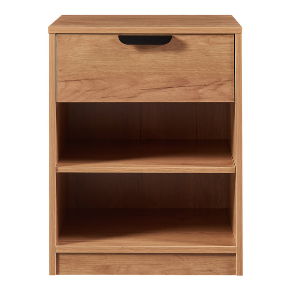 Table de chevet Varkaus 55x43x40cm aspect chêne [en.casa]