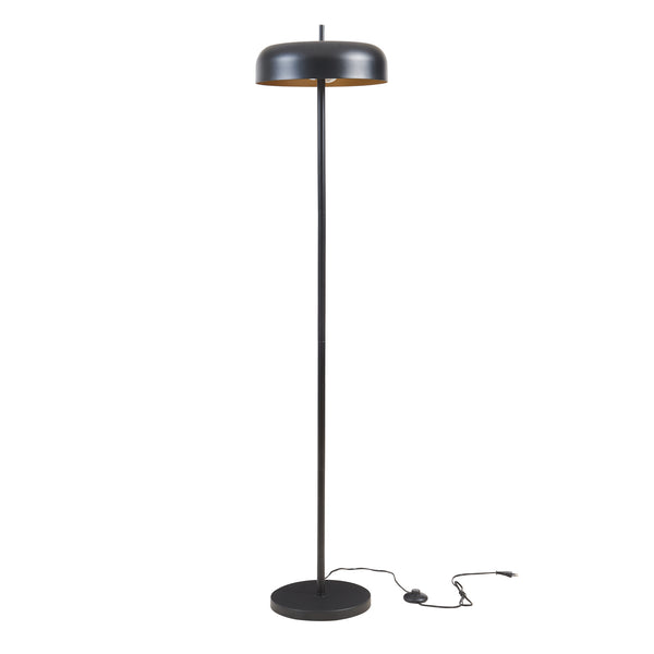Lampadaire Barton 2 flammes Métal 159 cm Noir [lux.pro]