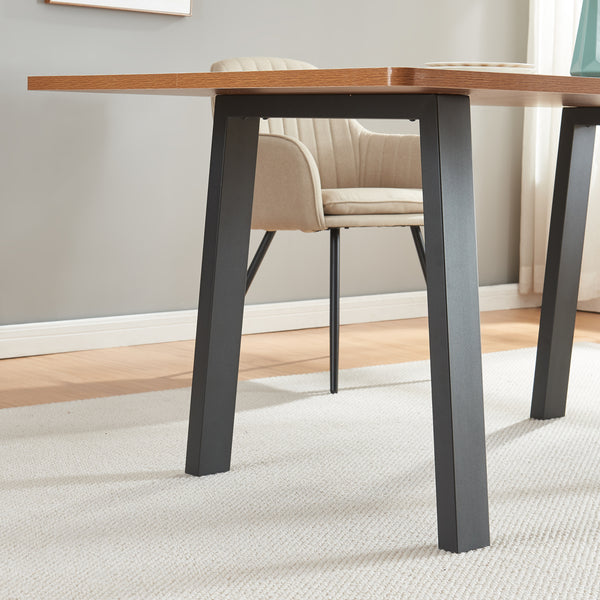 Structure de table Lot de 2 Kraftisried 72x70cm Noir [en.casa]