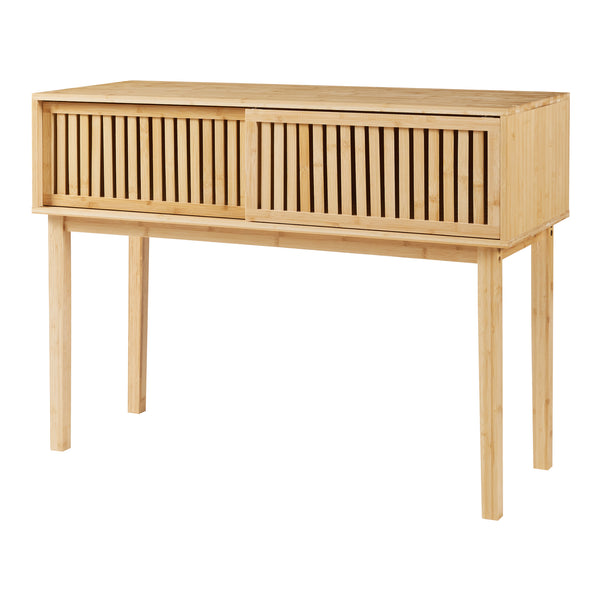 Table console Ørland bambou 110 x 39 x 81 cm naturel [en.casa]
