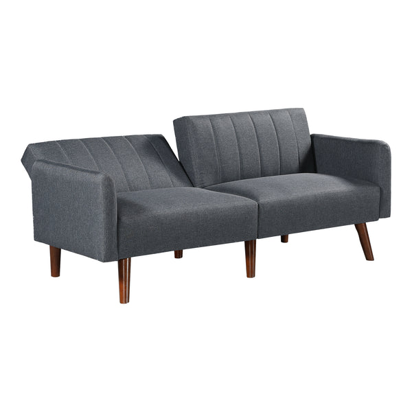 Canapé-lit Malå avec fonction couchage 175x70x72 cm Gris [en.casa]