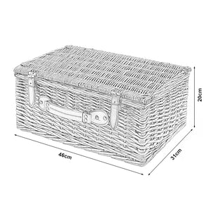 Panier de pique-nique pour 4 personnes Brindisi marron casa.pro