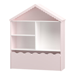Étagère pour enfants Vestnes 114x91x30 cm Cotton Candy/Blanc [en.casa]