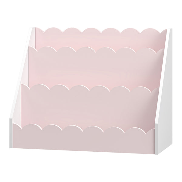 Étagère pour enfant Vestnes 48 x 61 x 30 cm rose blanc [en.casa] 