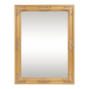 Miroir mural Punkalaidun de style baroque 80x60 cm couleur or [en.casa]