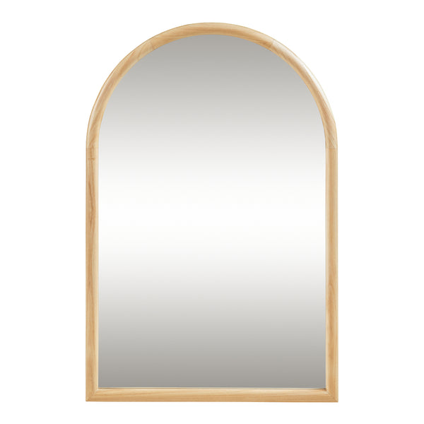 Miroir mural Podena 90x60 cm Naturel [en.casa]