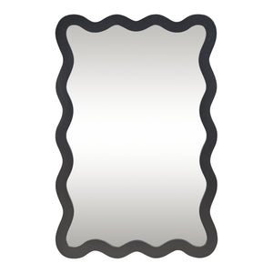 Miroir mural Koster 90x60 cm Noir [en.casa]