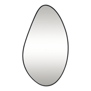 Miroir mural Orland 82x46 cm Noir [en.casa]