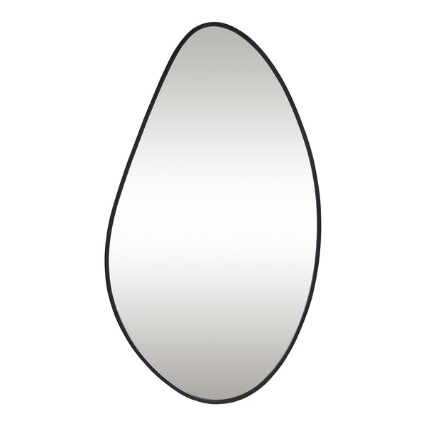 Miroir mural Orland 82x46 cm Noir [en.casa]