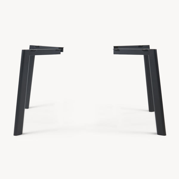 Pieds de table Hostang lot de 4 50x8x71 cm Noir [en.casa]