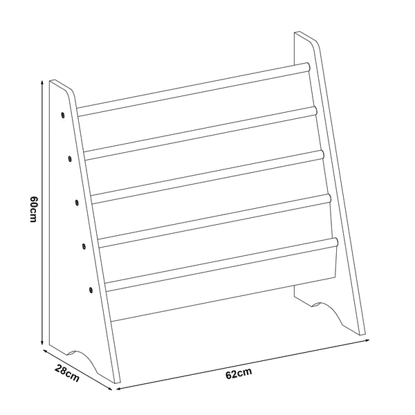 Étagère pour enfants Hornnes 60x62x28 cm Motif Aqua Dream [en.casa]