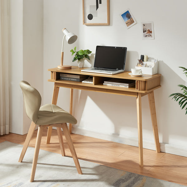 Table console Tysvær 110 x 40 x 78 cm bambou [en.casa]