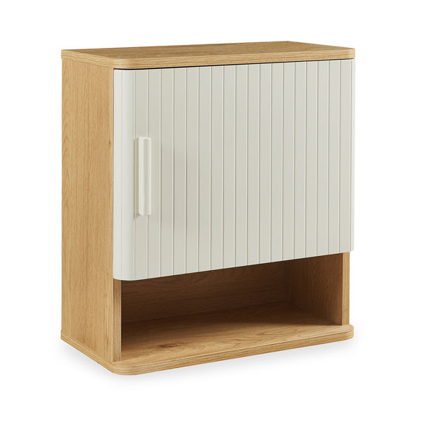 Armoire suspendue Ferrersp 50x45x24 cm aspect chêne / couleur sable [en.casa]