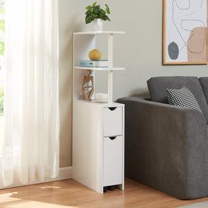 Étagère de salle de bain Fadeskimma 113 x 19 x 45 cm blanc [en.casa]