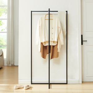 Porte-manteau Norjad 160x80x41 cm Métal Noir [en.casa]