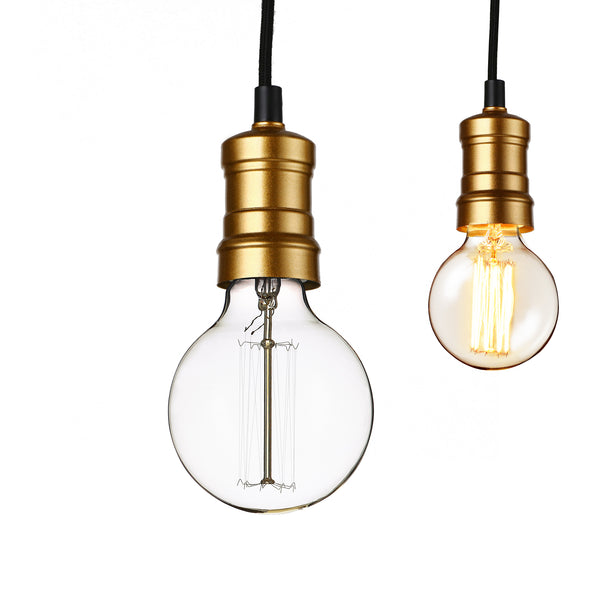 Plafonnier avec look rétro [laiton ] Edison - Douille de lampe [lux.pro] 