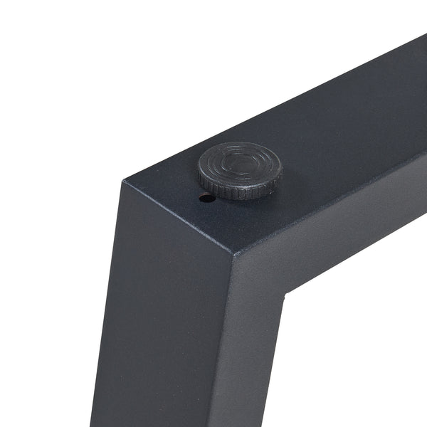 Ensemble de 2 pieds de table Lalling noir [en.casa]