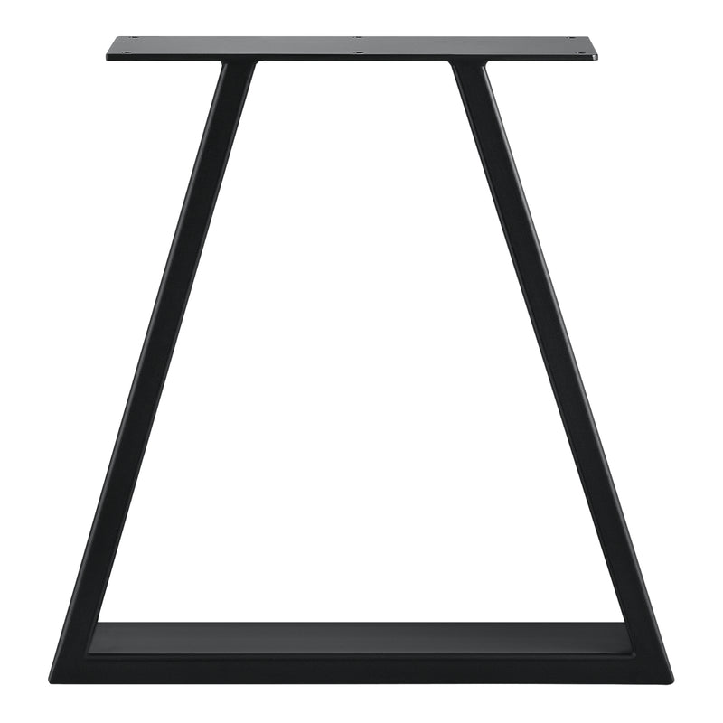 Croquis coté Set de 2 Pieds de Table Métal Noir ou Gris Acier Plusieurs Tailles [en.casa]