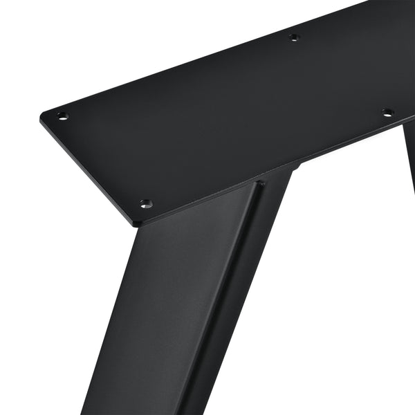 Set de 2 Pieds de Table Métal Noir ou Gris Acier Plusieurs Tailles [en.casa]