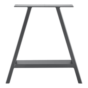 Set de 2 Pieds de Table Métal Noir ou Gris Acier Plusieurs Tailles [en.casa]