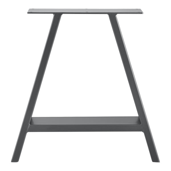Set de 2 Pieds de Table Métal Noir ou Gris Acier Plusieurs Tailles [en.casa]