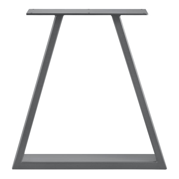 Set de 2 Pieds de Table Métal Noir ou Gris Acier Plusieurs Tailles [en.casa]