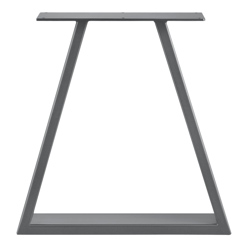 Croquis coté Set de 2 Pieds de Table Métal Noir ou Gris Acier Plusieurs Tailles [en.casa]