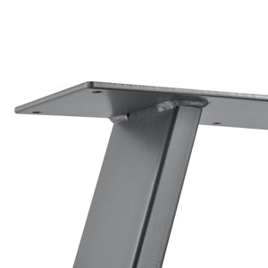 Set de 2 Pieds de Table Métal Noir ou Gris Acier Plusieurs Tailles [en.casa]